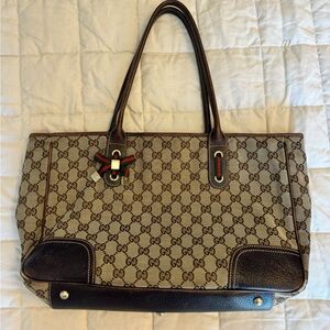 Vintage Gucci GG Canvas Princy Tote Bag